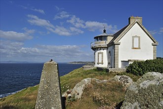 The lighthouse phare du Millier at the Pointe du Millier