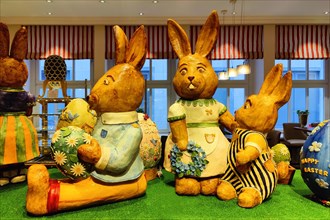 Easter decoration made from marzipan by female employees