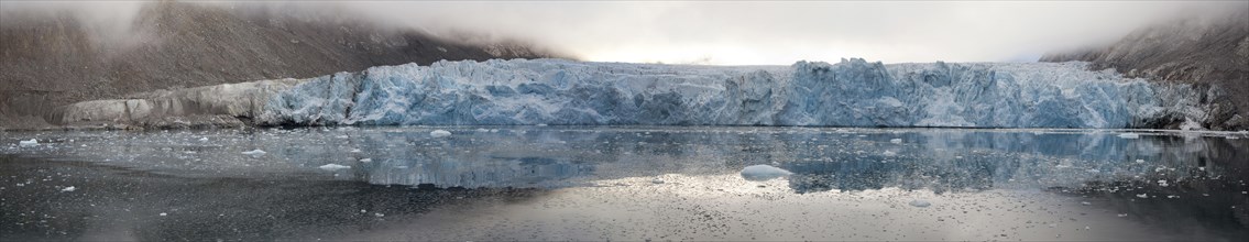 Glacier in the Magdalenefjord on Svalbard