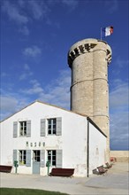 The old lighthouse Tour des Baleines and museum on the island Ile de Re