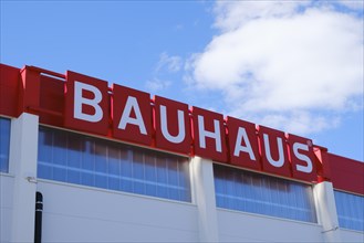 Sign with lettering Bauhaus