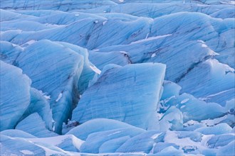 Blue ice formations on Svinafellsjoekull