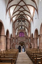 Romanesque basilica Holy Cross with the rood screen