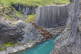 Joekla glacial river and basalt columns