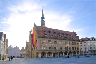 Renaissance town hall with spire