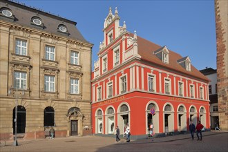 Historic Old Pharmacy with Tail Gable on Postplatz