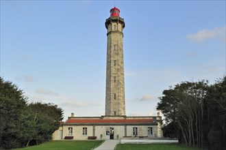 The lighthouse Phare des Baleines on the island Ile de Re