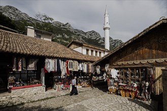 View of the old bazaar in Kruja