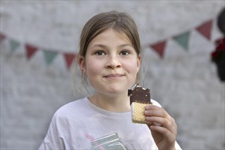 Girl eating an ice cream