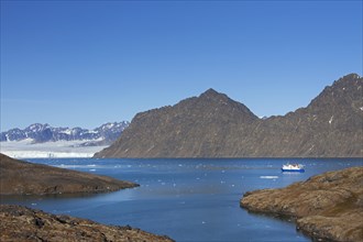 Expedition ship M S Quest in the Lilliehoeoekfjorden