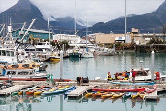 Boats in the harbour of Valdez