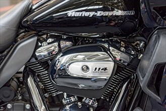 Engine block of a Harley-Davidson FLHXS Street Glide Special