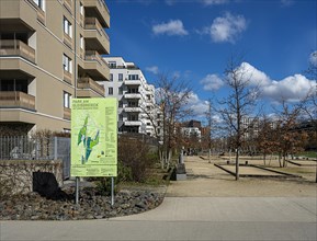 Park Gleisdreieck with new buildings and green spaces