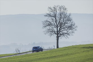 A car on a country road