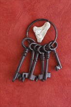 Old keys and heart of stone