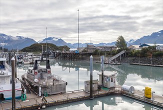 Boats in the harbour of Valdez