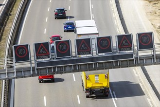 Sign bridge over a motorway