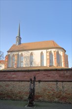 St. Ludwig Church and sculpture in wood