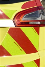 Tail light on an ambulance