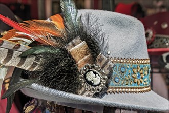 Feather decoration on a Bavarian hat