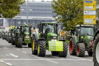 Farmers demonstrate against the agricultural policy of the federal government and the EU as well as against bad prices