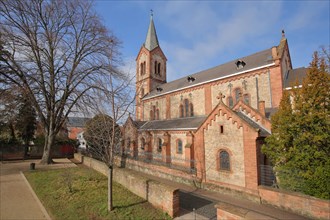Neo-Romanesque St. Gallus Church in Gross-Umstadt