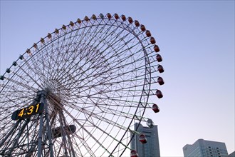 Ferris Wheel Cosmo Clock 21 and Yokohama Landmark Tower in Minato Mirai 21 Yokohama city Kanagawa Japan
