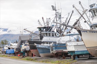 Boats in the harbour of Valdez