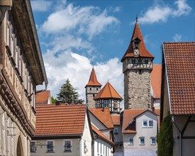 The towers of the church castle above the old town