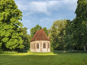 The late Gothic Annen Chapel at Eisenbach Castle in the morning light