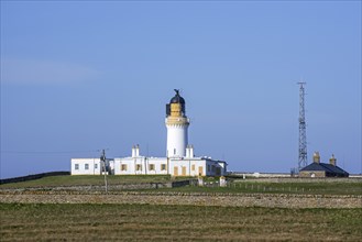 Noss Head Lighthouse near Wick in Caithness