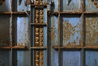 Rust on a boiler in a former paper factory