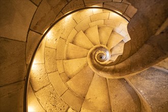 Spiral staircase in the Sagrada Familia