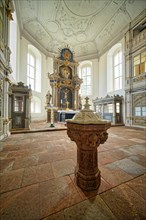 Baroque hall church St. Otto with the altar