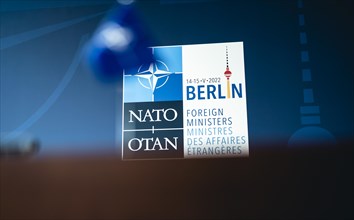 NATO Logo for the Informal Meeting of NATO Foreign Ministers on 15.05.2022 in Berlin