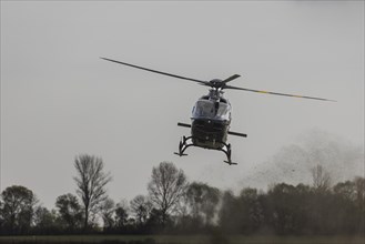 A helicopter of the model Airbus Helicopters H135 of the German Armed Forces