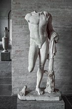 Statue of a naked youth