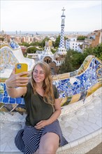 Tourist taking a selfie