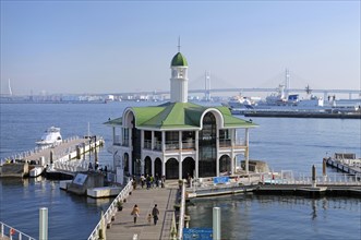 Pukari Sanbashi floating pier Minato Mirai 21 Yokohama Port Japan