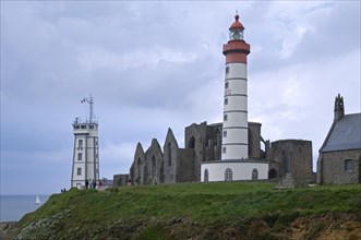 The Pointe Saint-Mathieu with its lighthouse and abbey ruins