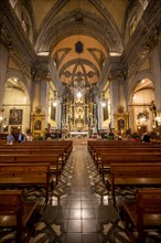 Interior of the church Parroquia de Sant Bartomeu de Soller