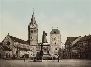 Karlsplatz and Luther Monument in Eisenach