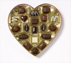 Valentine heart chocolate box no cover