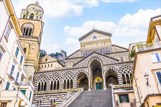 Beautiful Amalfi Cathedral located in in the Piazza del Duomo