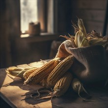 Old sack of corn
