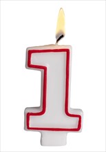 Number One Birthday Candle