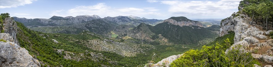 View over the mountains of the Serra de Tramuntana