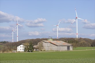 Wind farm with farm