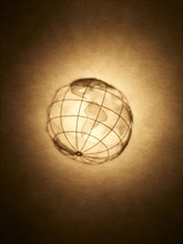 Wire globe Silhouette Sepia