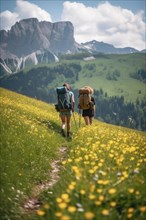 Mountain hiking